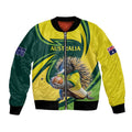 Australian Echidna Cricket Custom Bomber Jacket Aussie National Color
