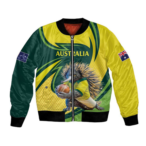 Australian Echidna Cricket Custom Bomber Jacket Aussie National Color