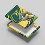 Australian Echidna Cricket Custom Canvas Wall Art Aussie National Color