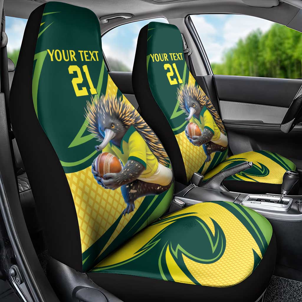 Australian Echidna Cricket Custom Car Seat Cover Aussie National Color