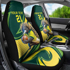 Australian Echidna Cricket Custom Car Seat Cover Aussie National Color