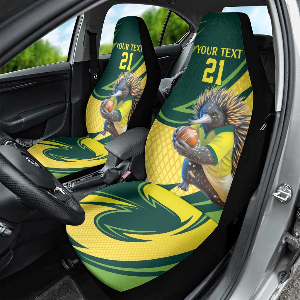 Australian Echidna Cricket Custom Car Seat Cover Aussie National Color