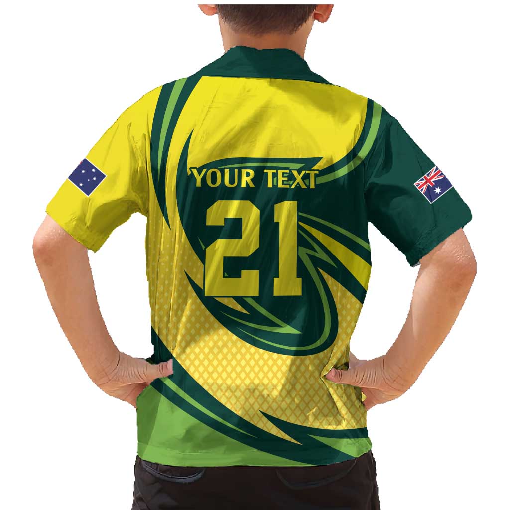 Australian Echidna Cricket Custom Family Matching Mermaid Dress and Hawaiian Shirt Aussie National Color