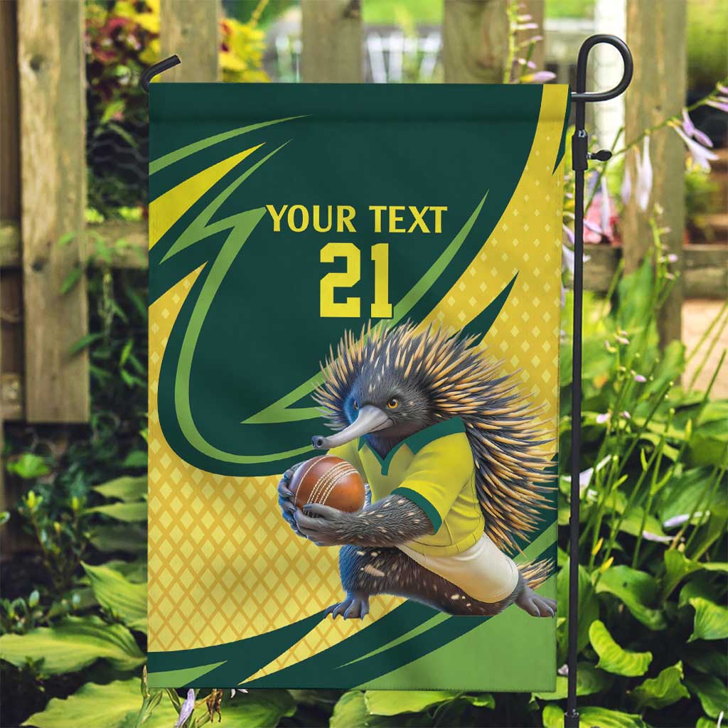 Australian Echidna Cricket Custom Garden Flag Aussie National Color