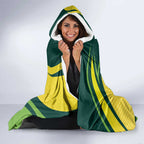Australian Echidna Cricket Custom Hooded Blanket Aussie National Color