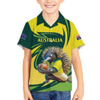 Australian Echidna Cricket Custom Kid Hawaiian Shirt Aussie National Color