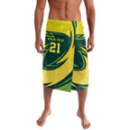 Australian Echidna Cricket Custom Lavalava Aussie National Color