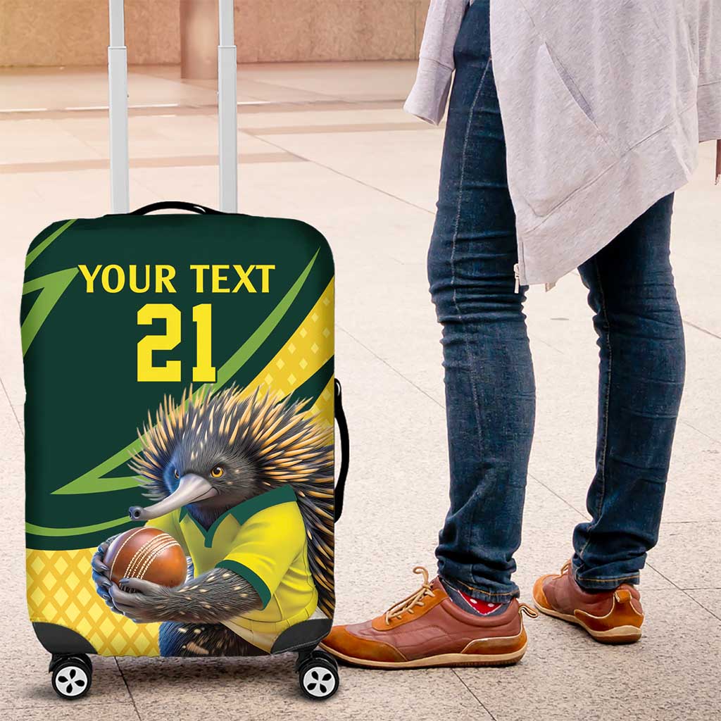 Australian Echidna Cricket Custom Luggage Cover Aussie National Color