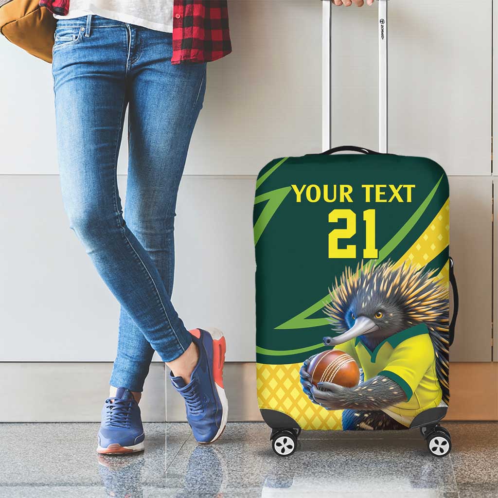 Australian Echidna Cricket Custom Luggage Cover Aussie National Color