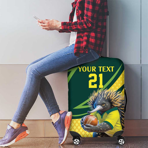 Australian Echidna Cricket Custom Luggage Cover Aussie National Color