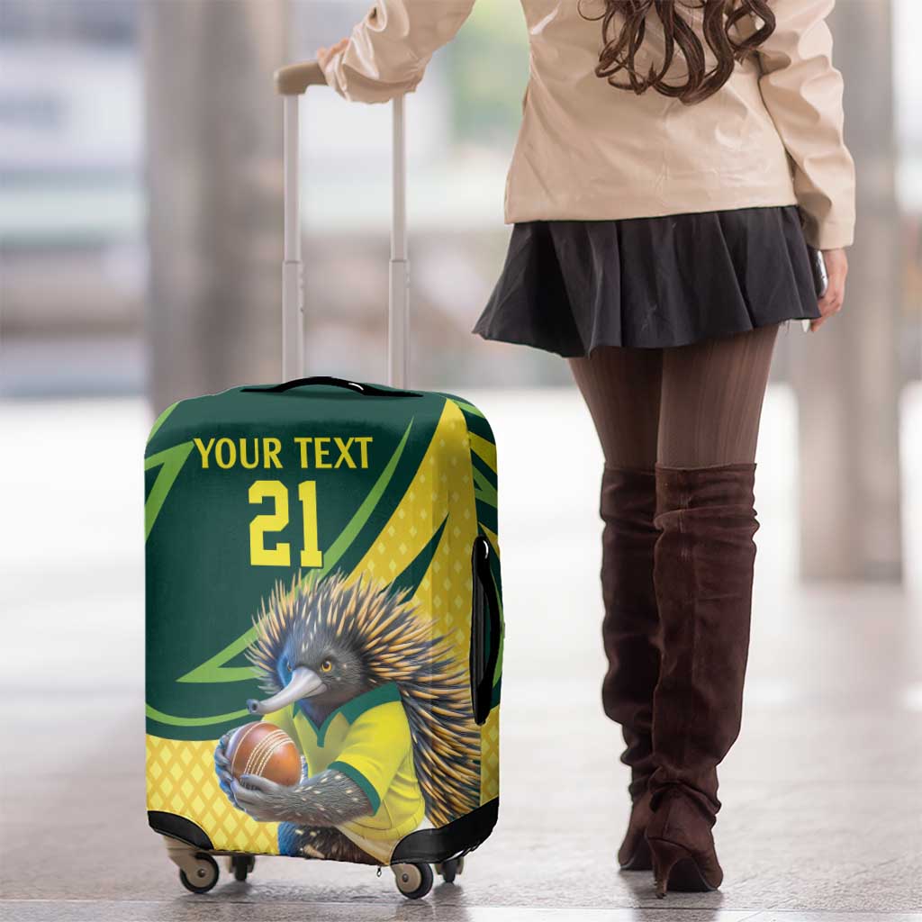 Australian Echidna Cricket Custom Luggage Cover Aussie National Color