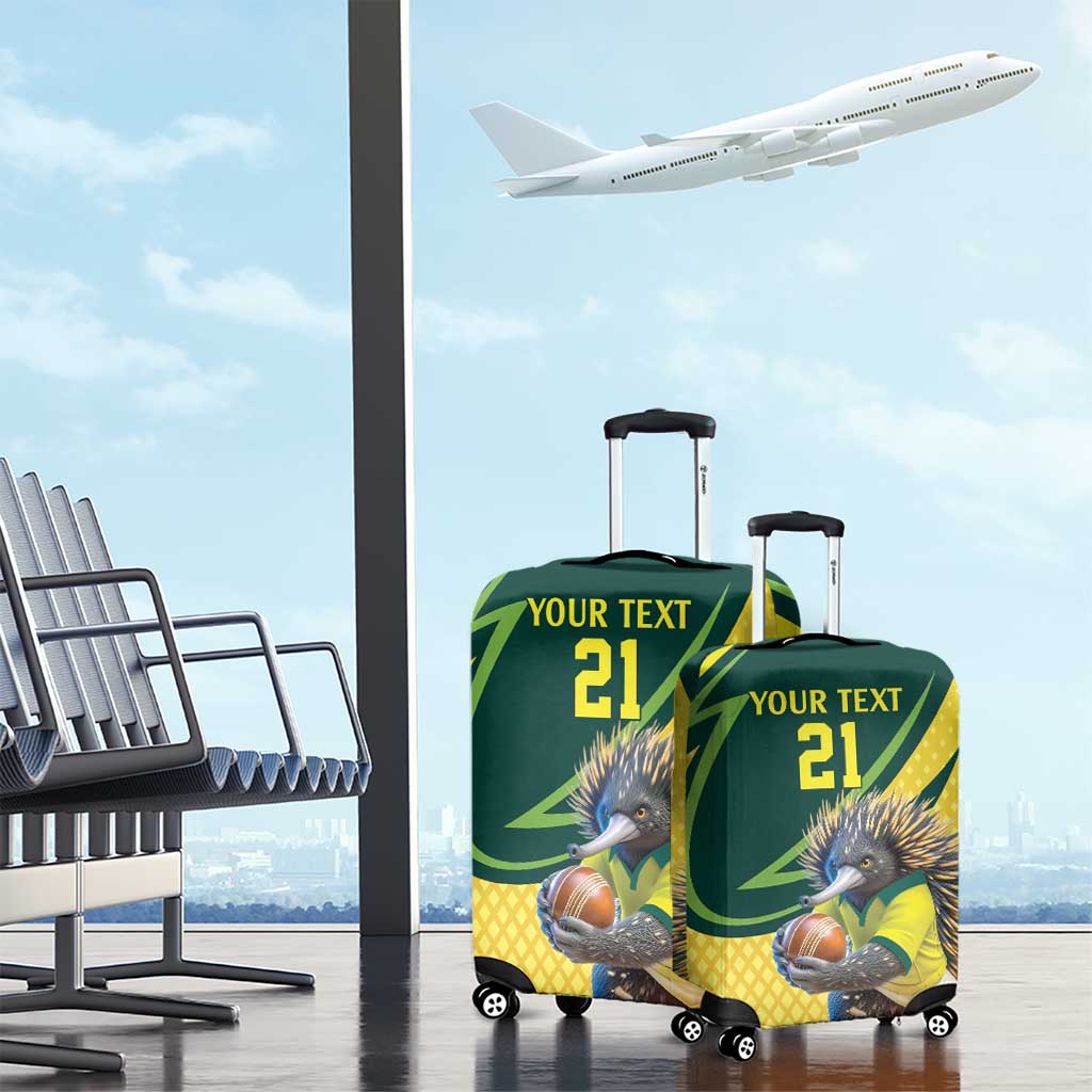 Australian Echidna Cricket Custom Luggage Cover Aussie National Color