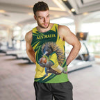 Australian Echidna Cricket Custom Men Tank Top Aussie National Color
