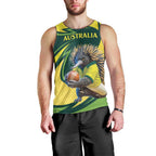 Australian Echidna Cricket Custom Men Tank Top Aussie National Color