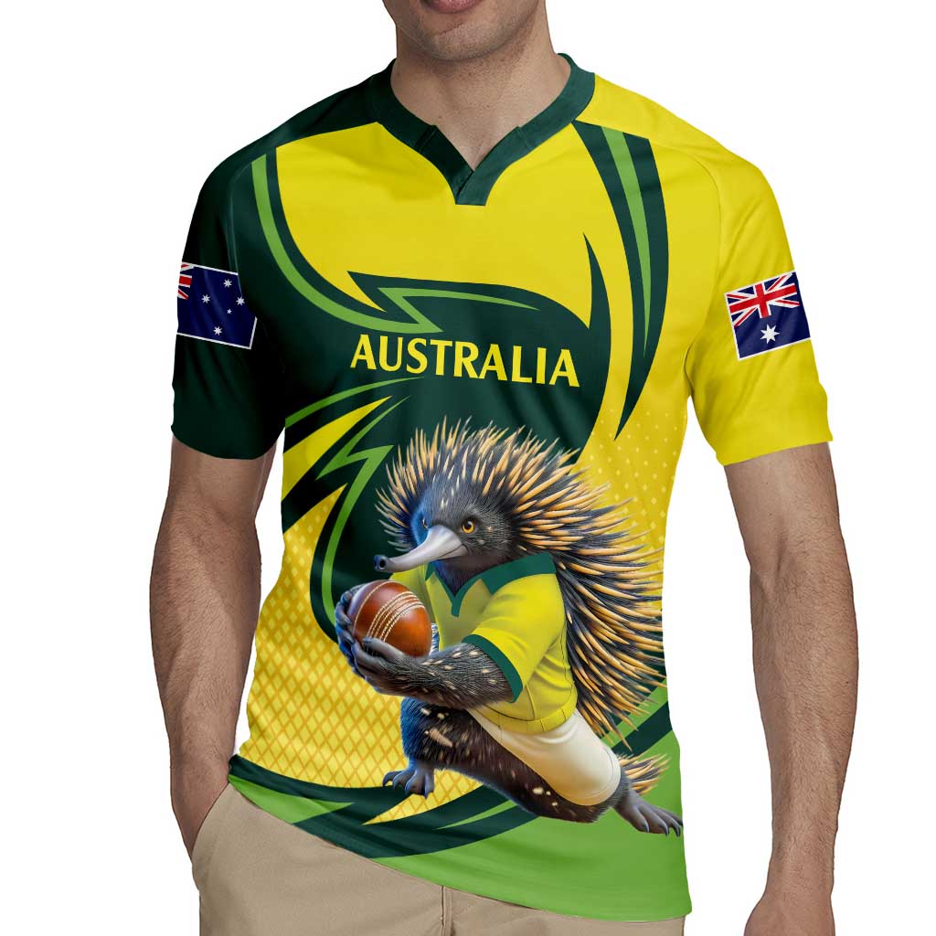 Australian Echidna Cricket Custom Rugby Jersey Aussie National Color