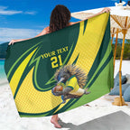 Australian Echidna Cricket Custom Sarong Aussie National Color