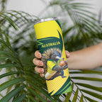 Australian Echidna Cricket Custom Skinny Tumbler Aussie National Color