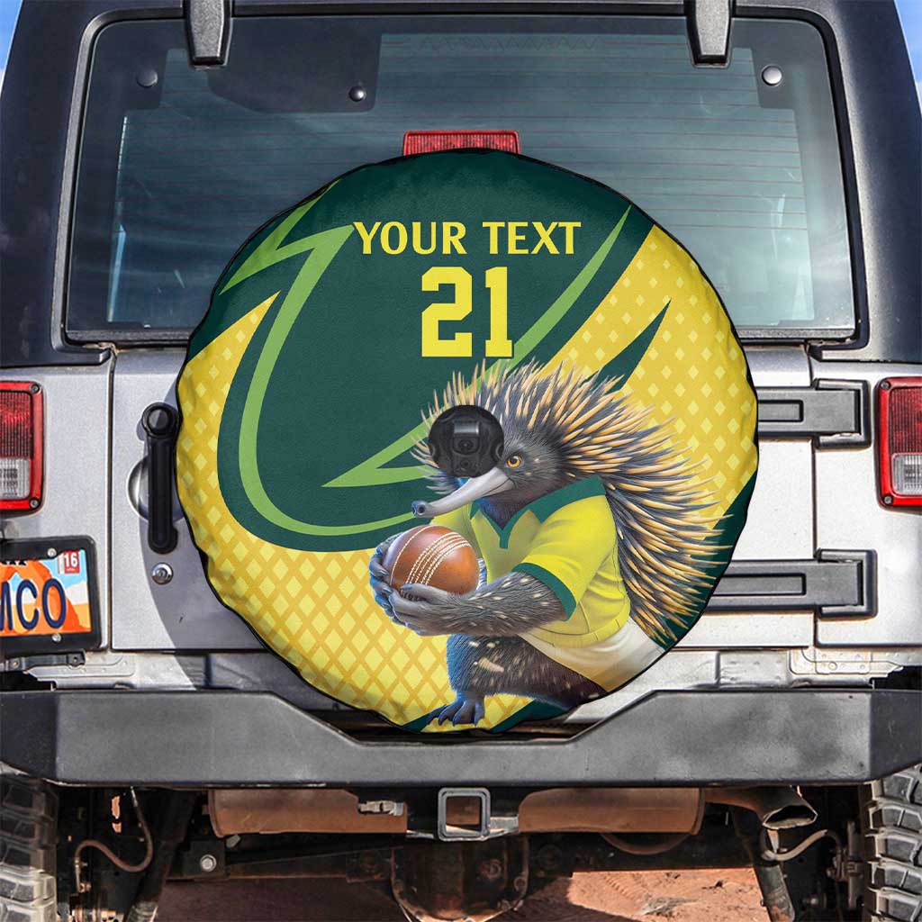 Australian Echidna Cricket Custom Spare Tire Cover Aussie National Color