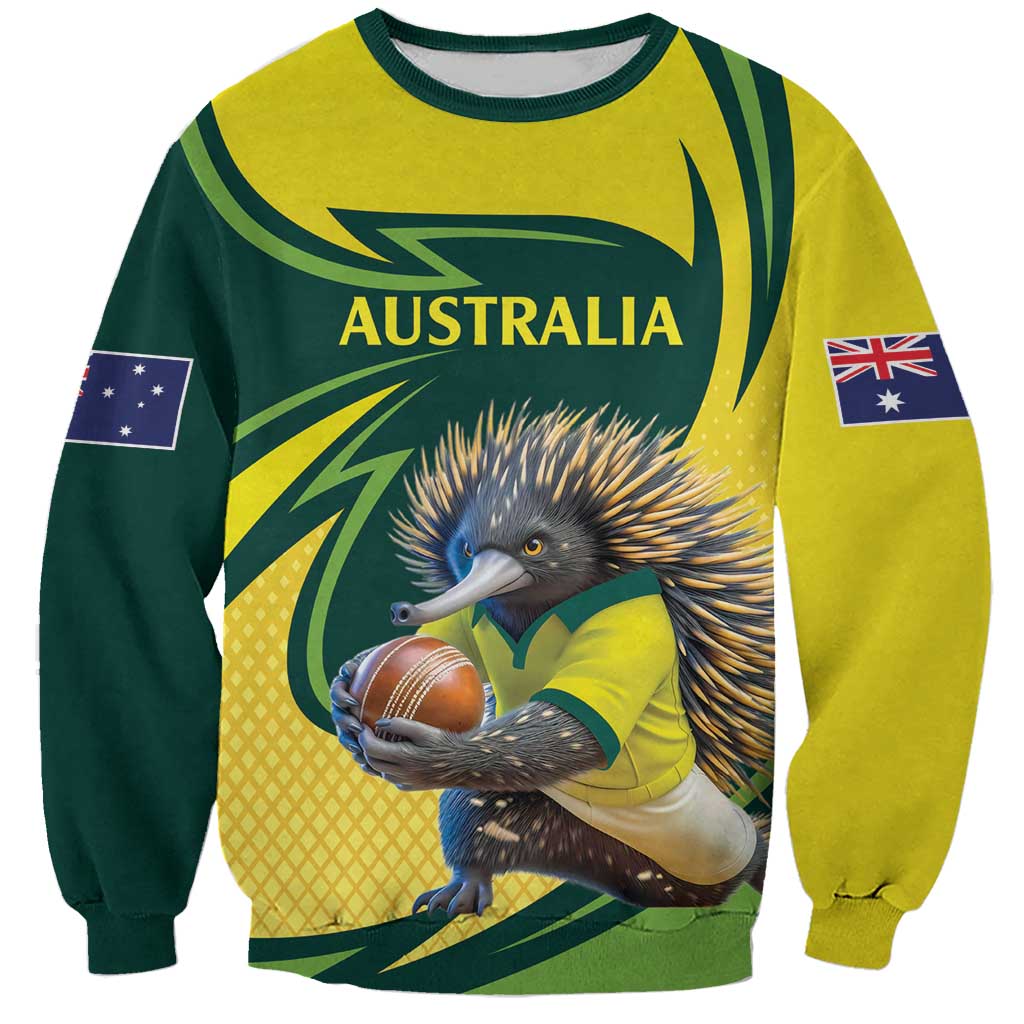 Australian Echidna Cricket Custom Sweatshirt Aussie National Color