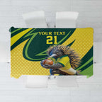 Australian Echidna Cricket Custom Tablecloth Aussie National Color