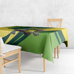 Australian Echidna Cricket Custom Tablecloth Aussie National Color