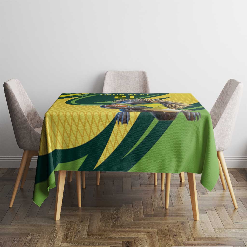 Australian Echidna Cricket Custom Tablecloth Aussie National Color