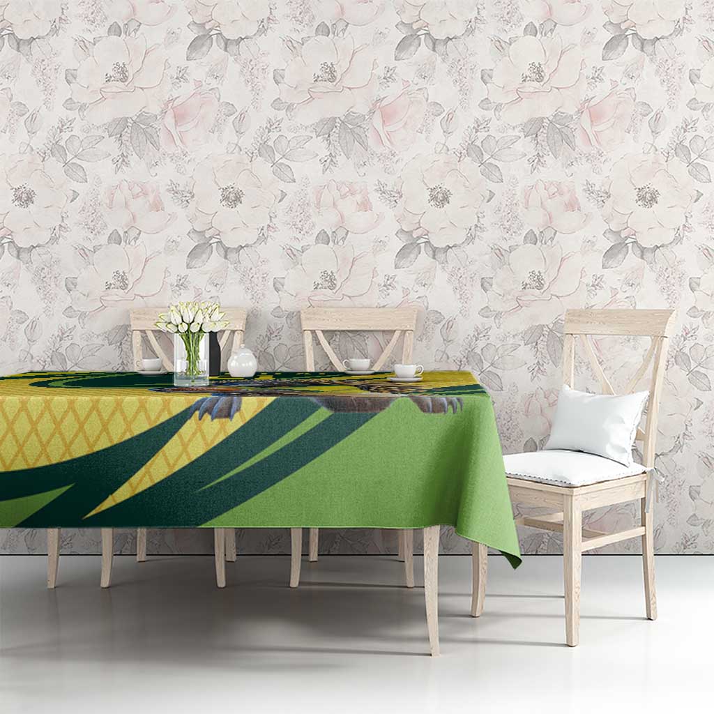 Australian Echidna Cricket Custom Tablecloth Aussie National Color