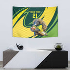 Australian Echidna Cricket Custom Tapestry Aussie National Color