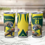 Australian Echidna Cricket Custom Tumbler Cup Aussie National Color