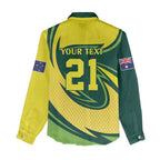 Australian Echidna Cricket Custom Women Casual Shirt Aussie National Color