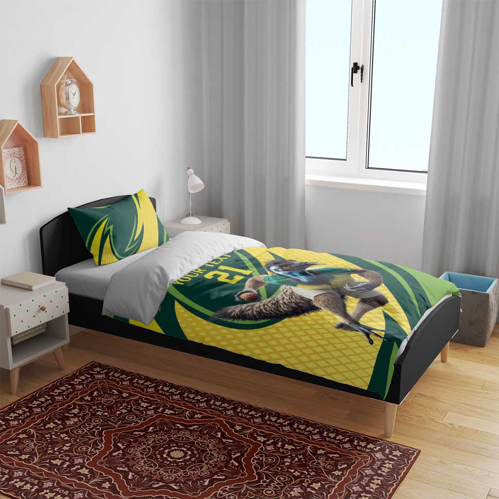 Australian Emu Cricket Custom Bedding Set Aussie National Color