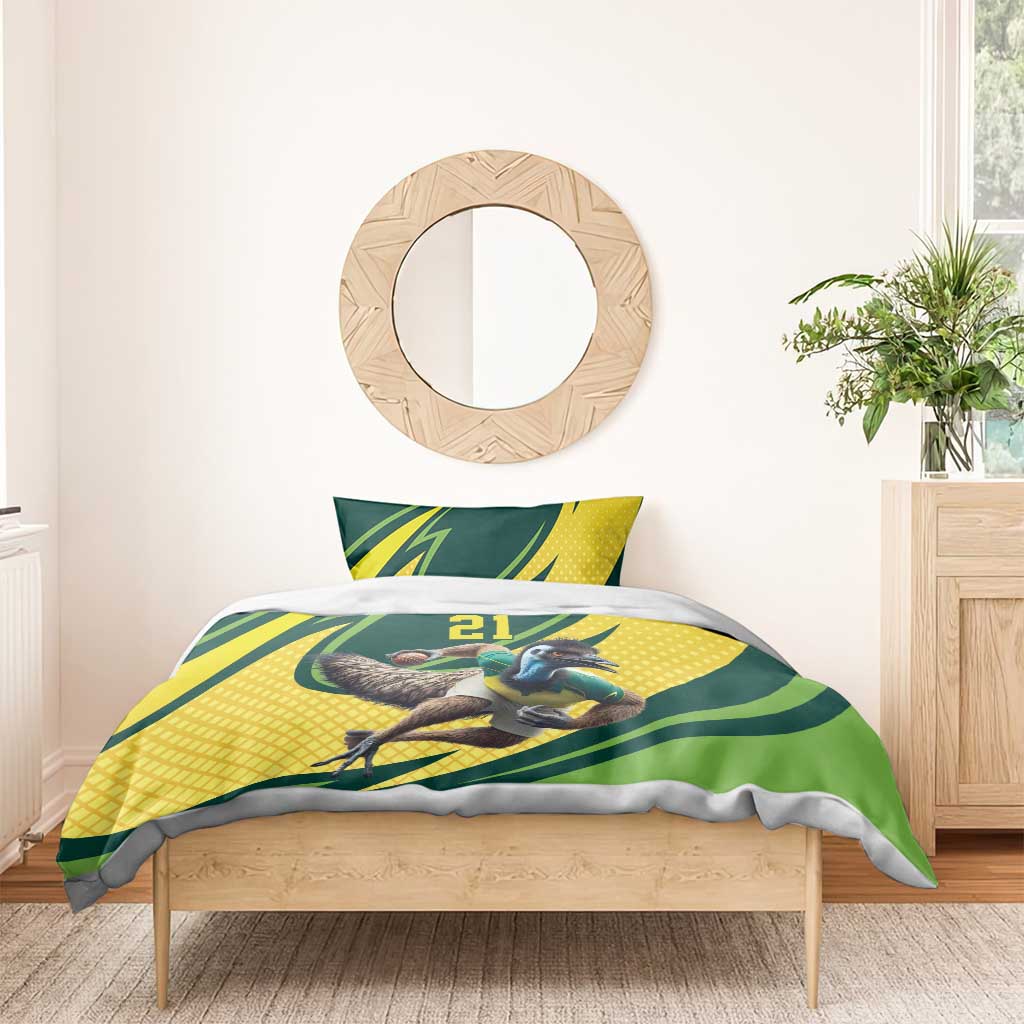 Australian Emu Cricket Custom Bedding Set Aussie National Color