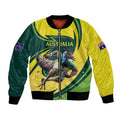 Australian Emu Cricket Custom Bomber Jacket Aussie National Color