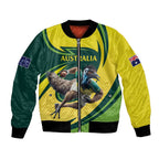 Australian Emu Cricket Custom Bomber Jacket Aussie National Color