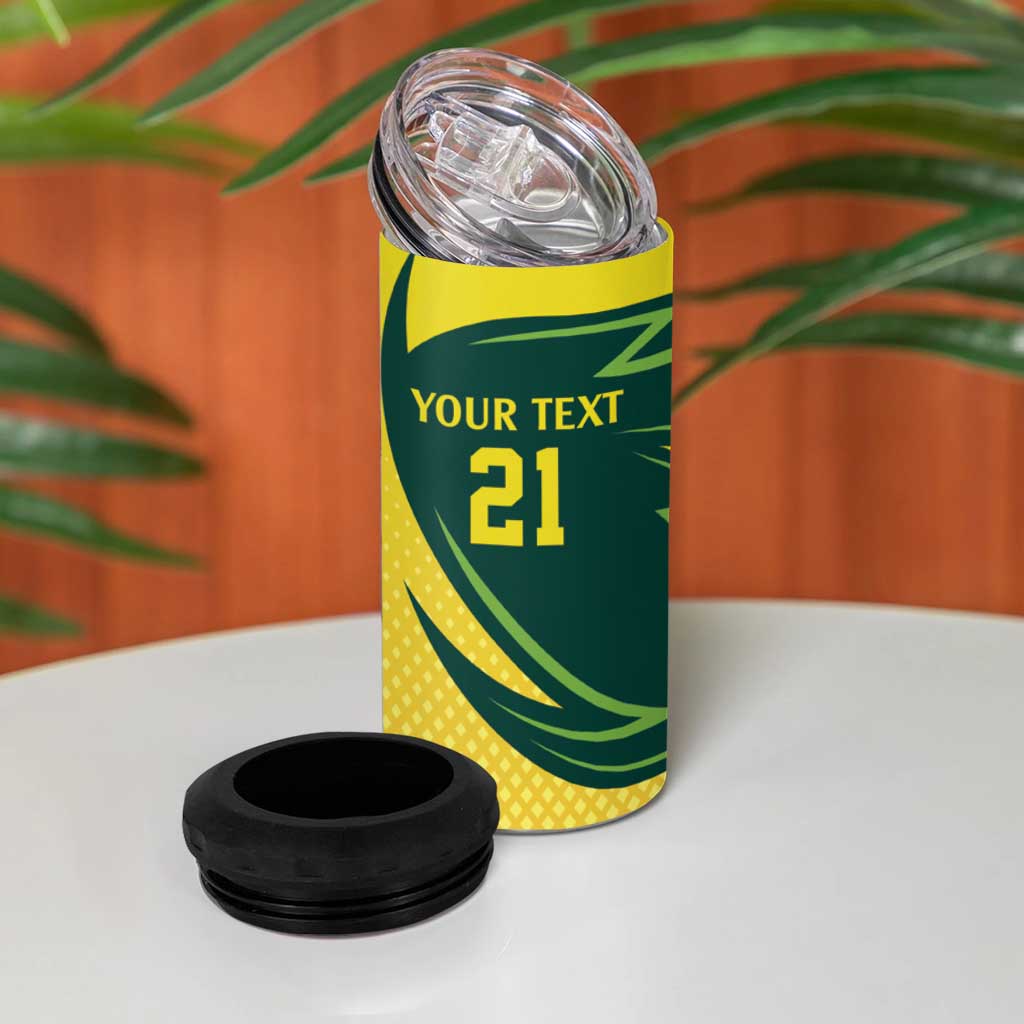 Australian Emu Cricket Custom 4 in 1 Can Cooler Tumbler Aussie National Color