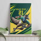 Australian Emu Cricket Custom Canvas Wall Art Aussie National Color