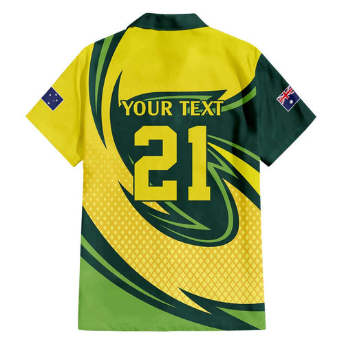 Australian Emu Cricket Custom Family Matching Off Shoulder Maxi Dress and Hawaiian Shirt Aussie National Color