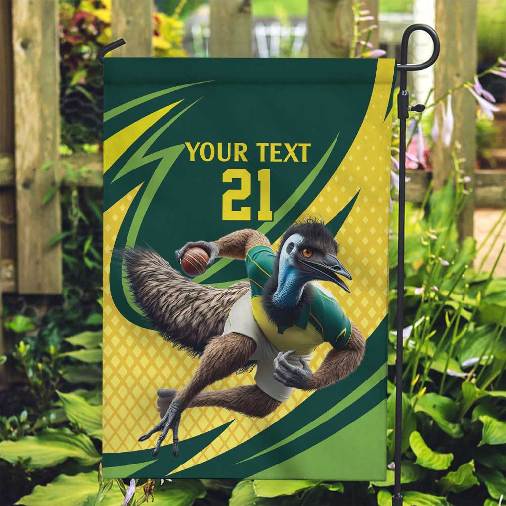 Australian Emu Cricket Custom Garden Flag Aussie National Color