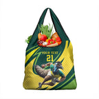 Australian Emu Cricket Custom Grocery Bag Aussie National Color