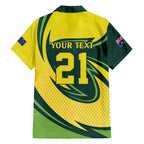 Australian Emu Cricket Custom Hawaiian Shirt Aussie National Color