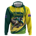 Australian Emu Cricket Custom Hoodie Aussie National Color