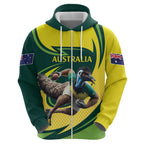 Australian Emu Cricket Custom Hoodie Aussie National Color