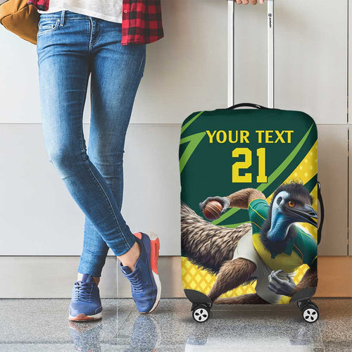 Australian Emu Cricket Custom Luggage Cover Aussie National Color