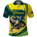 Australian Emu Cricket Custom Polo Shirt Aussie National Color
