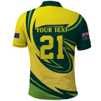 Australian Emu Cricket Custom Polo Shirt Aussie National Color
