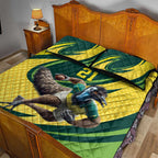 Australian Emu Cricket Custom Quilt Bed Set Aussie National Color