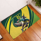 Australian Emu Cricket Custom Rubber Doormat Aussie National Color