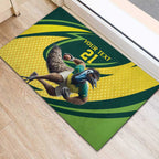 Australian Emu Cricket Custom Rubber Doormat Aussie National Color