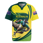 Australian Emu Cricket Custom Rugby Jersey Aussie National Color