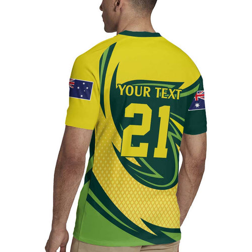 Australian Emu Cricket Custom Rugby Jersey Aussie National Color